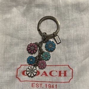 Coach Flower Keychain